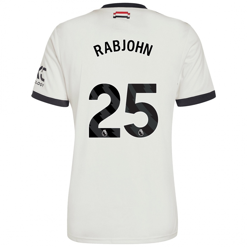 Hombre Camiseta Evie Rabjohn #25 Blanquecino Equipación Tercera 2024/25 La Camisa México