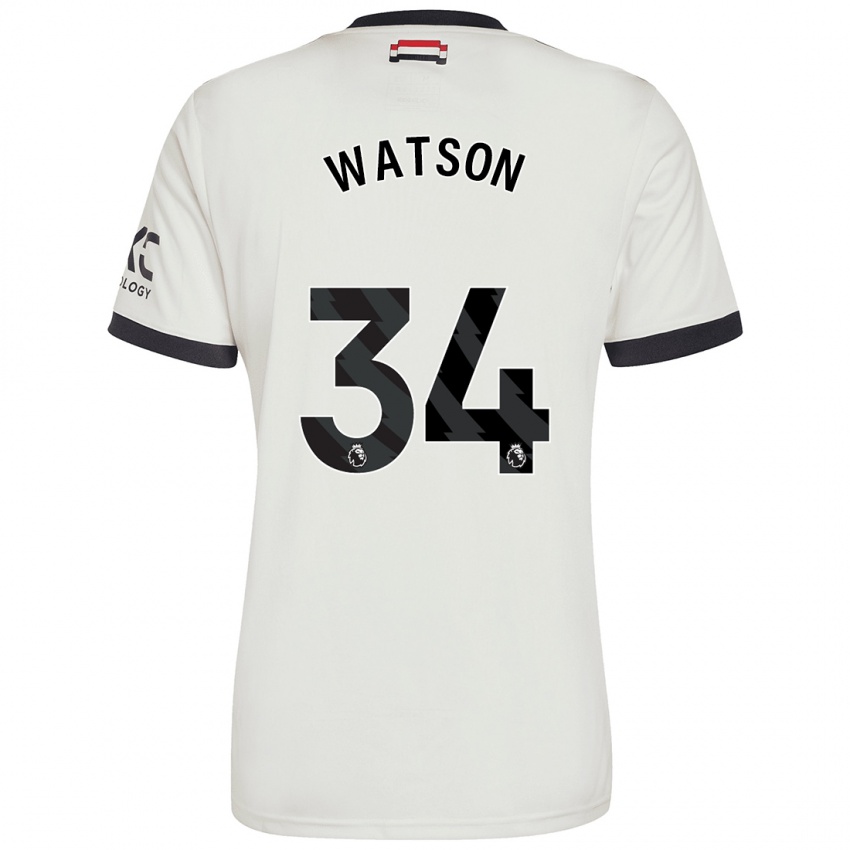 Hombre Camiseta Emma Watson #34 Blanquecino Equipación Tercera 2024/25 La Camisa México