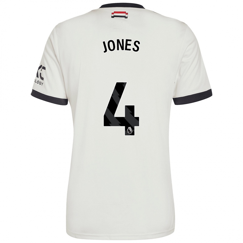 Hombre Camiseta Phil Jones #4 Blanquecino Equipación Tercera 2024/25 La Camisa México