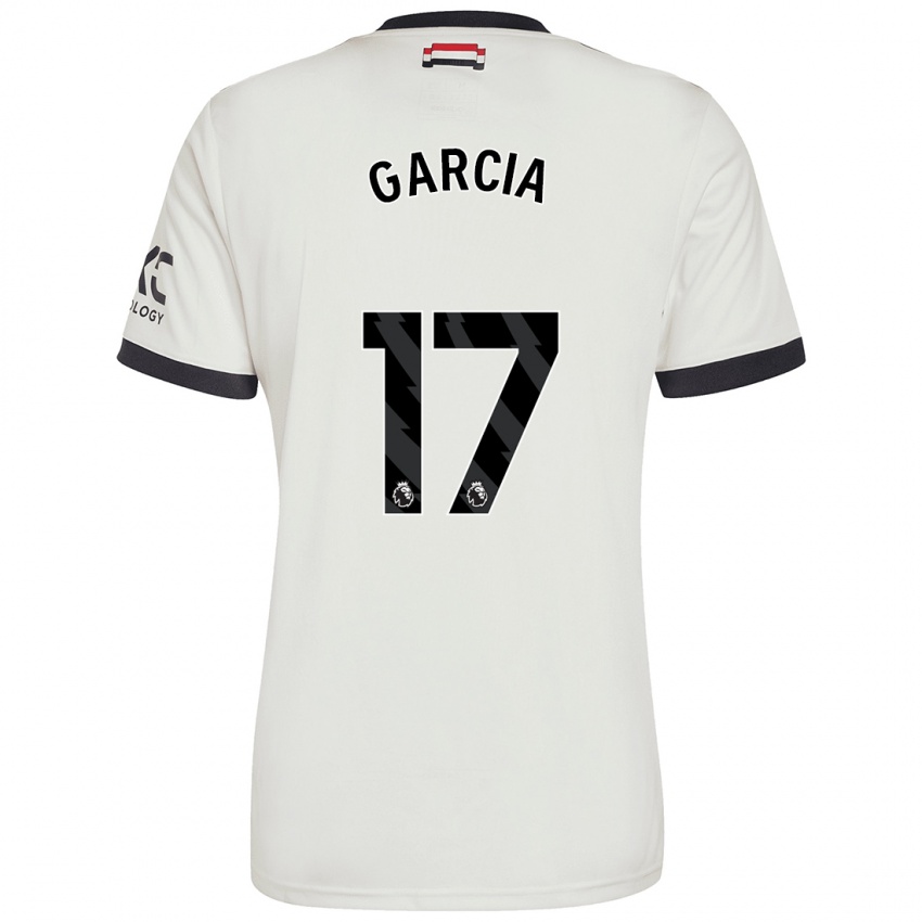 Hombre Camiseta Lucia Garcia #17 Blanquecino Equipación Tercera 2024/25 La Camisa México