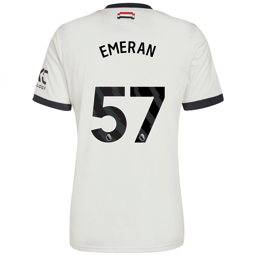 Hombre Camiseta Noam Emeran #57 Blanquecino Equipación Tercera 2024/25 La Camisa México