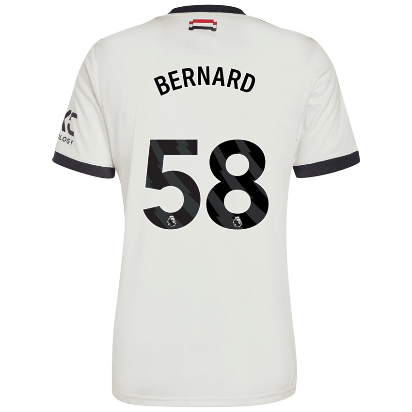 Hombre Camiseta Bernard #58 Blanquecino Equipación Tercera 2024/25 La Camisa México