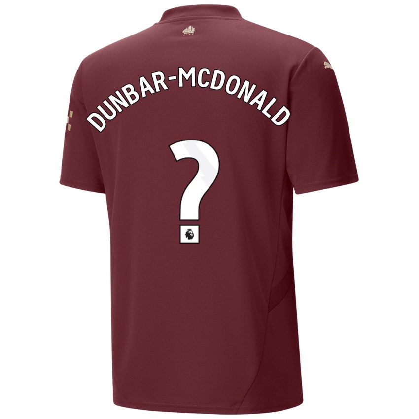 Hombre Camiseta Christian Dunbar-Mcdonald #0 Granate Equipación Tercera 2024/25 La Camisa México