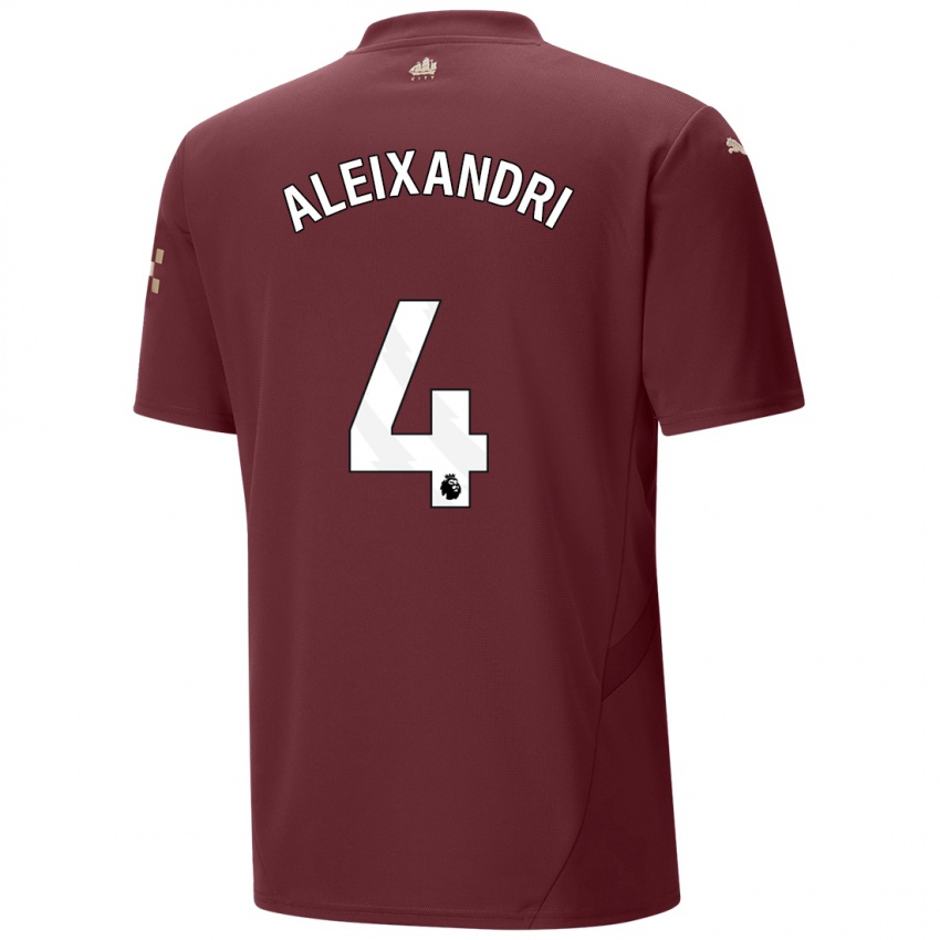 Hombre Camiseta Laia Aleixandri #4 Granate Equipación Tercera 2024/25 La Camisa México