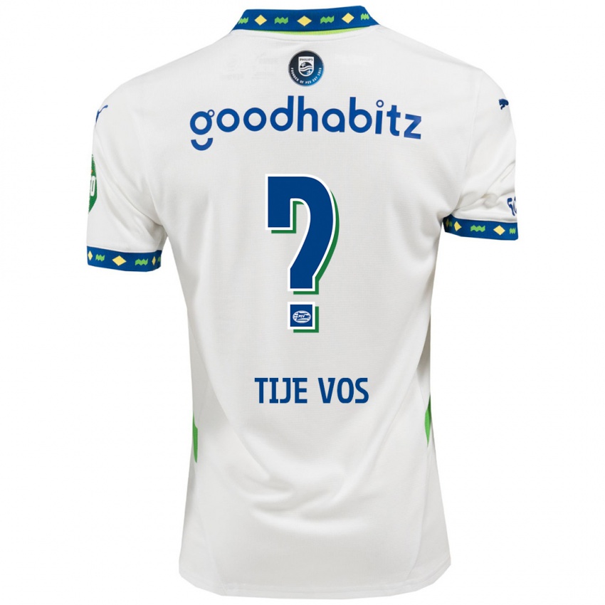 Hombre Camiseta Tije Vos #0 Blanco Azul Oscuro Equipación Tercera 2024/25 La Camisa México