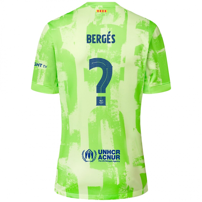 Hombre Camiseta Pau Bergés #0 Lima Equipación Tercera 2024/25 La Camisa México