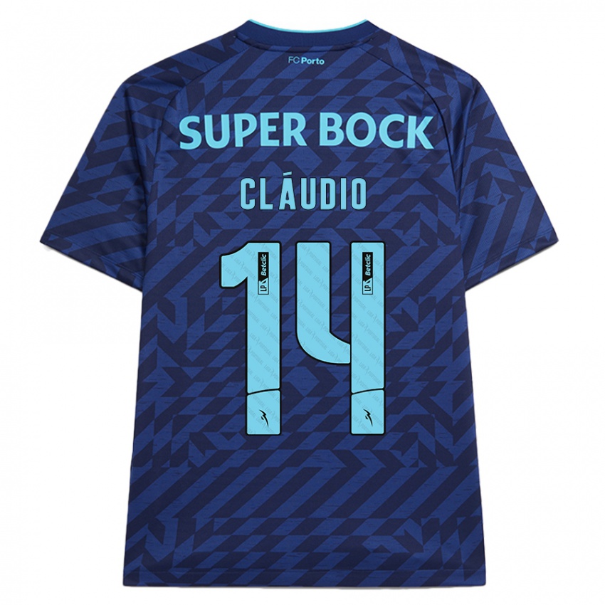 Hombre Camiseta Cláudio Ramos #14 Azul Marino Equipación Tercera 2024/25 La Camisa México