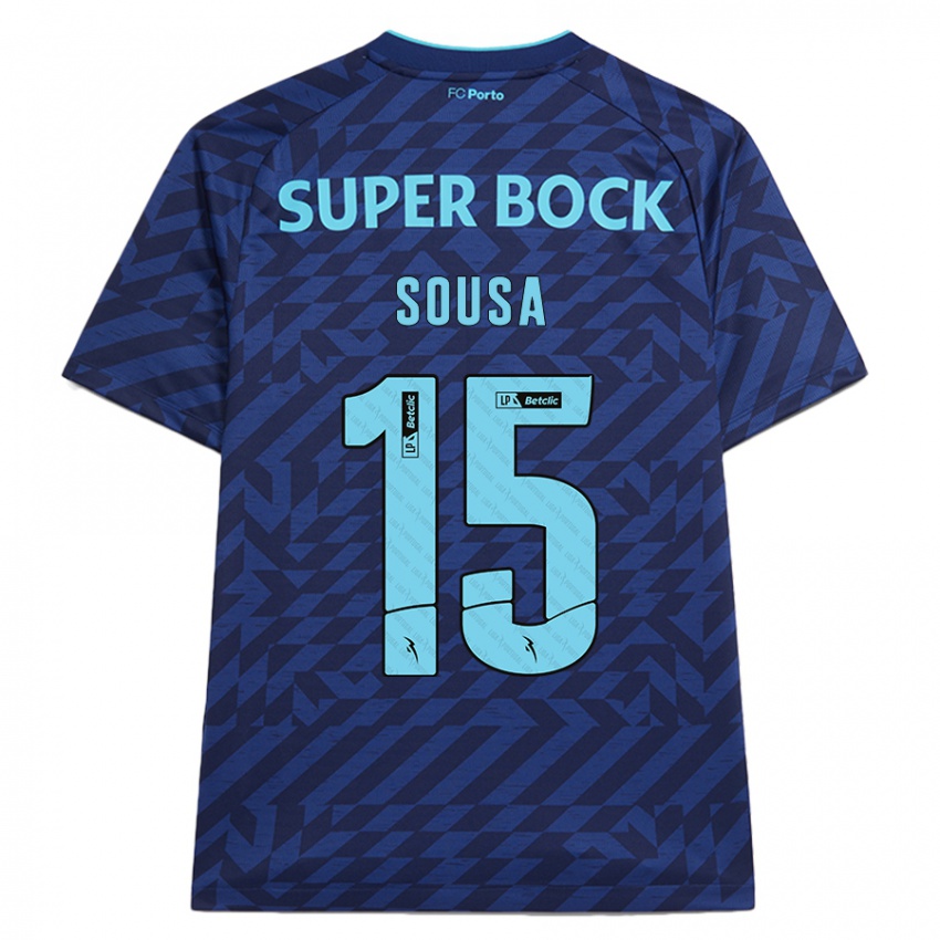 Hombre Camiseta Vasco Sousa #15 Azul Marino Equipación Tercera 2024/25 La Camisa México