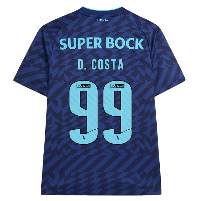 Hombre Camiseta Diogo Costa #99 Azul Marino Equipación Tercera 2024/25 La Camisa México