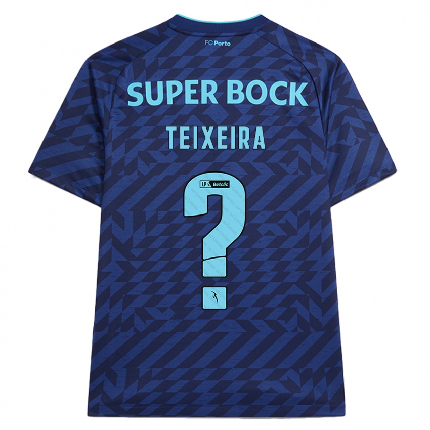 Hombre Camiseta Gonçalo Teixeira #0 Azul Marino Equipación Tercera 2024/25 La Camisa México