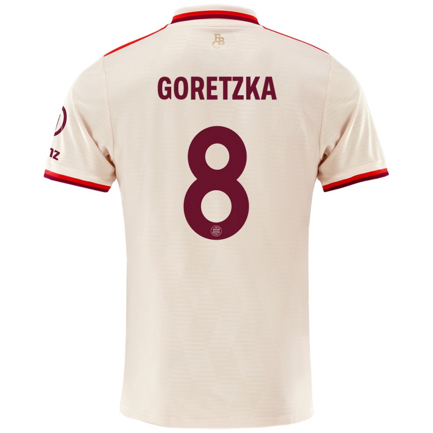 Hombre Camiseta Leon Goretzka #8 Lino Equipación Tercera 2024/25 La Camisa México