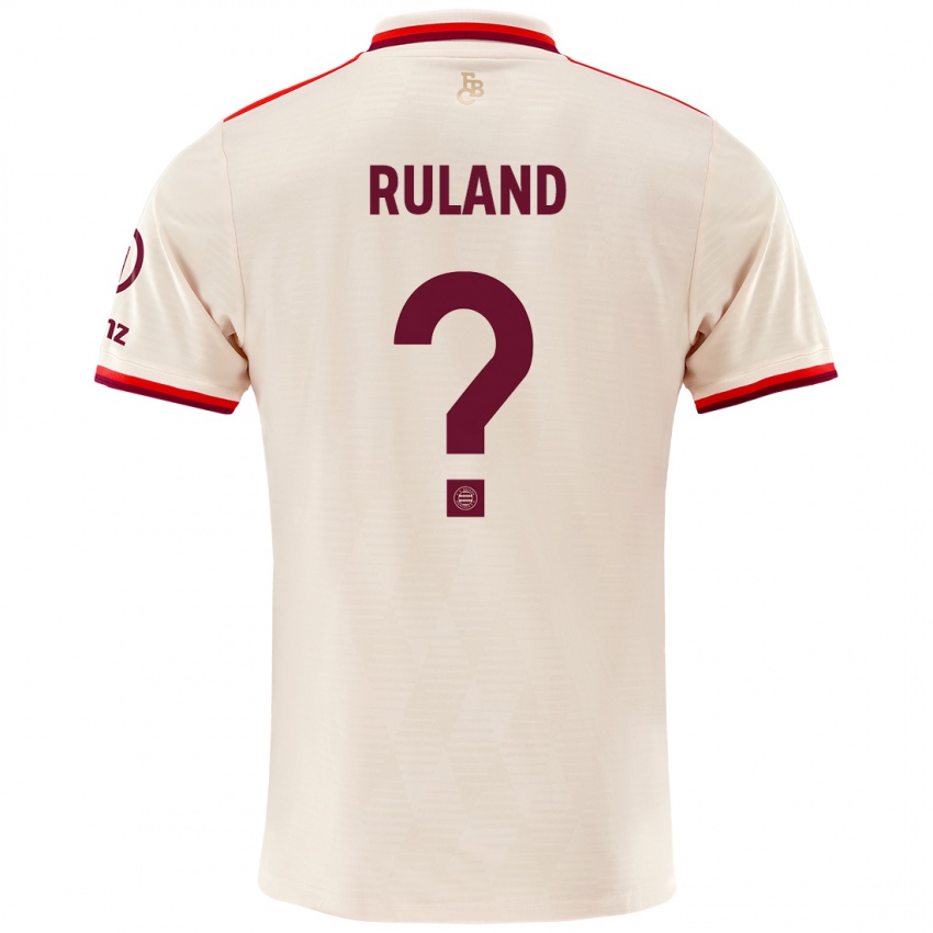 Hombre Camiseta Leonard Ruland #0 Lino Equipación Tercera 2024/25 La Camisa México