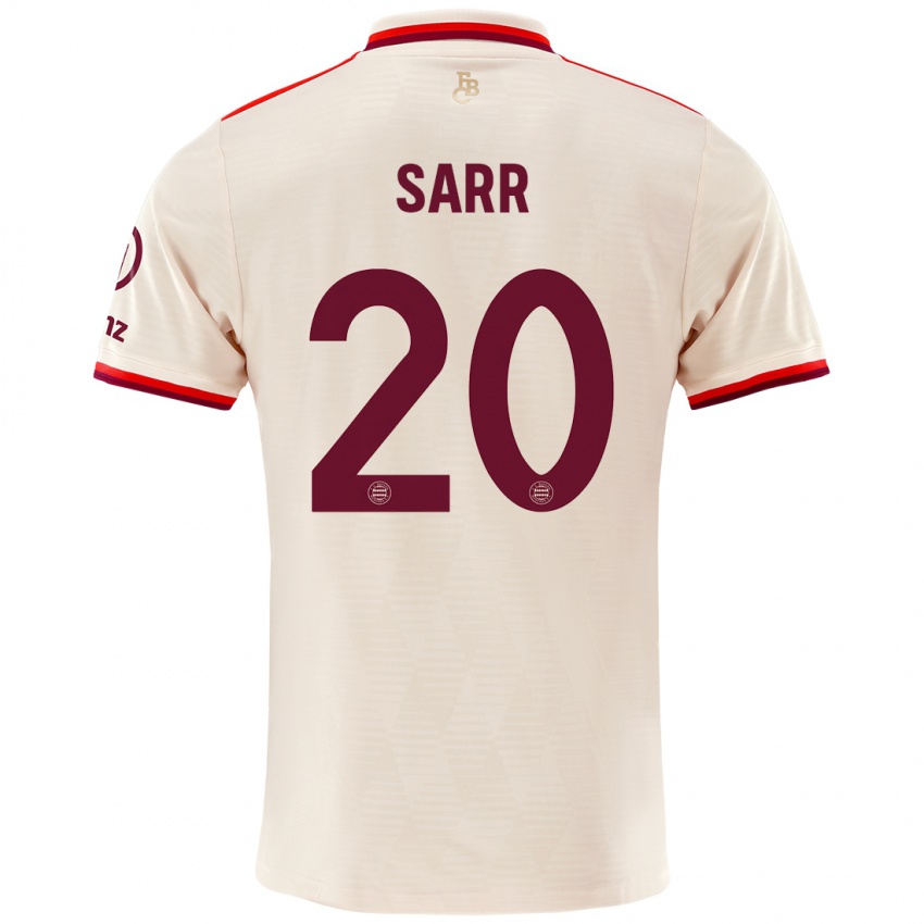 Hombre Camiseta Bouna Sarr #20 Lino Equipación Tercera 2024/25 La Camisa México