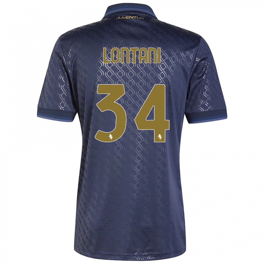 Hombre Camiseta Matteo Lontani #34 Azul Marino Equipación Tercera 2024/25 La Camisa México