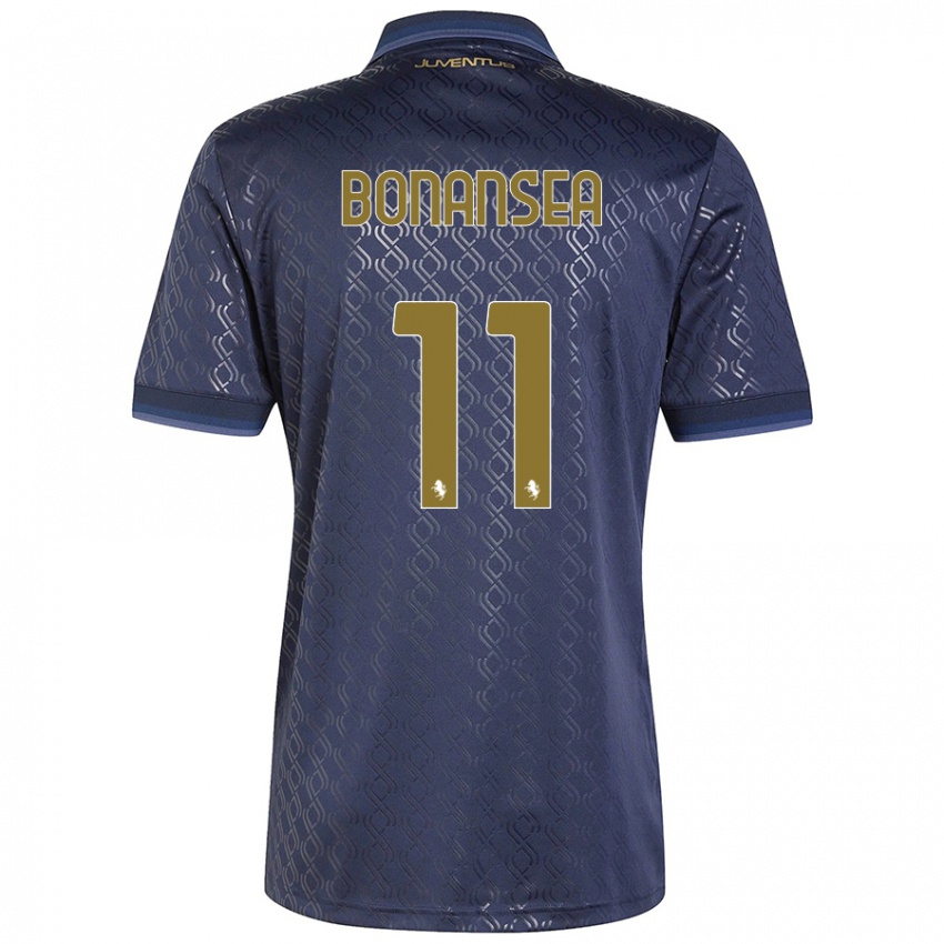 Hombre Camiseta Barbara Bonansea #11 Azul Marino Equipación Tercera 2024/25 La Camisa México