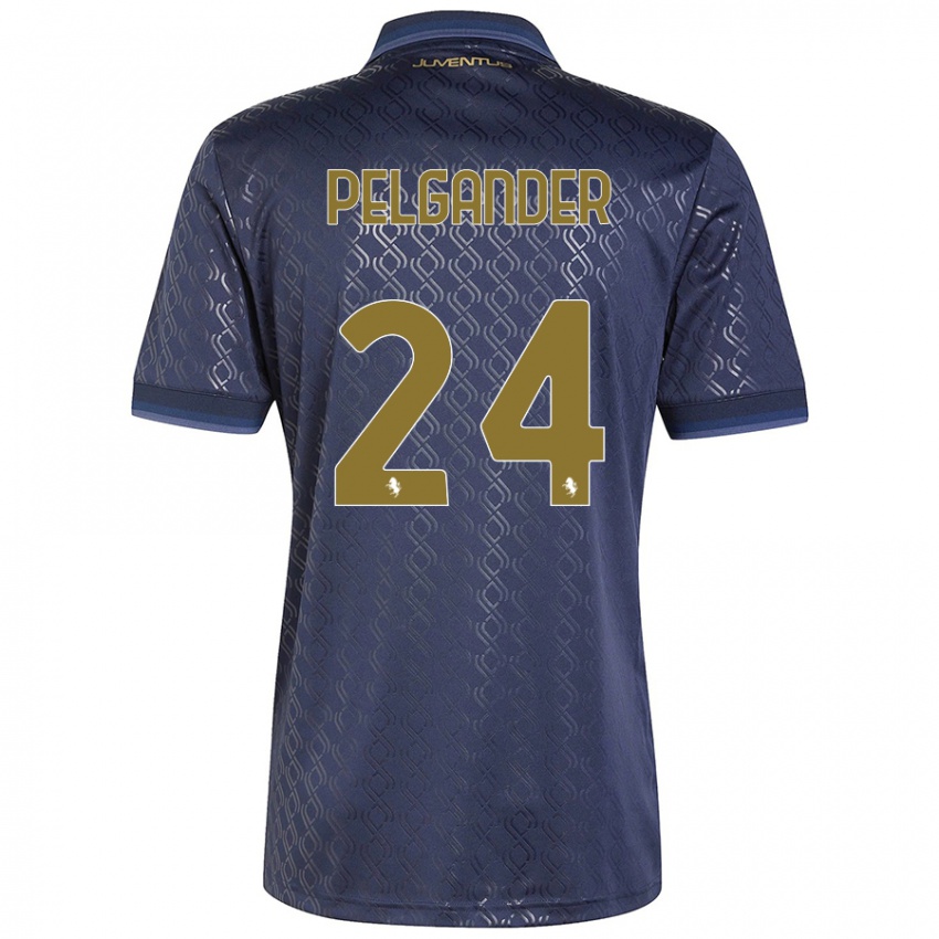 Hombre Camiseta Elsa Pelgander #24 Azul Marino Equipación Tercera 2024/25 La Camisa México