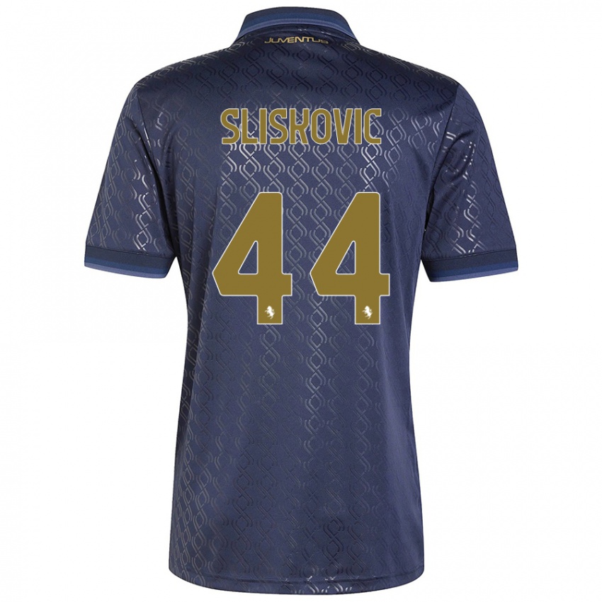 Hombre Camiseta Gloria Slišković #44 Azul Marino Equipación Tercera 2024/25 La Camisa México