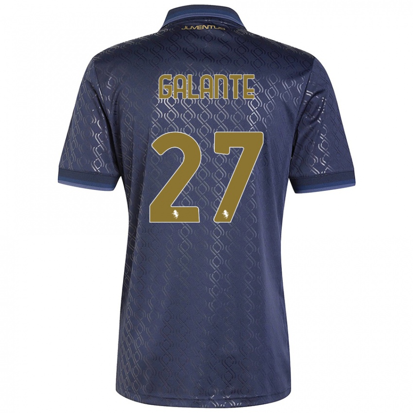 Hombre Camiseta Tommaso Galante #27 Azul Marino Equipación Tercera 2024/25 La Camisa México