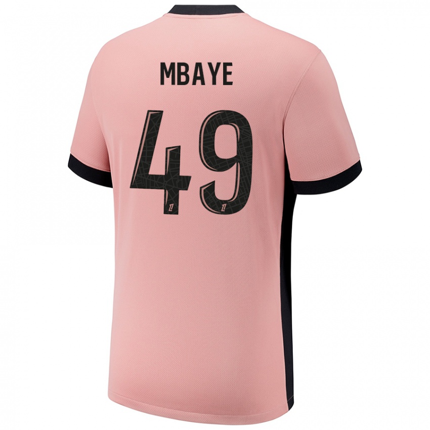 Hombre Camiseta Ibrahim Mbaye #49 Rosa Óxido Equipación Tercera 2024/25 La Camisa México