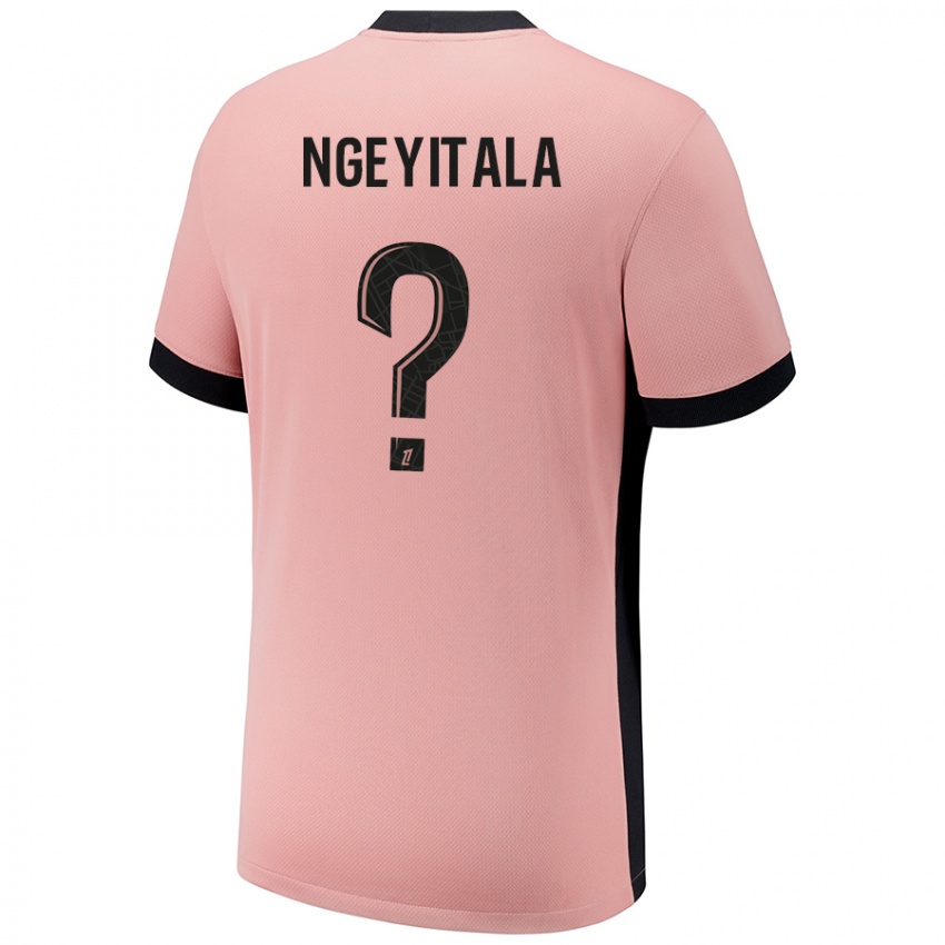 Hombre Camiseta Aurélien Ngeyitala #0 Rosa Óxido Equipación Tercera 2024/25 La Camisa México