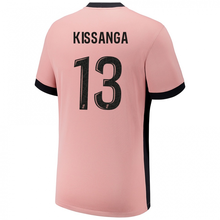 Hombre Camiseta Hugo Kissanga #13 Rosa Óxido Equipación Tercera 2024/25 La Camisa México