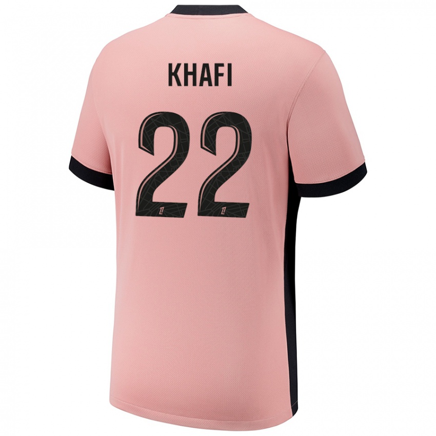 Hombre Camiseta Yanis Khafi #22 Rosa Óxido Equipación Tercera 2024/25 La Camisa México