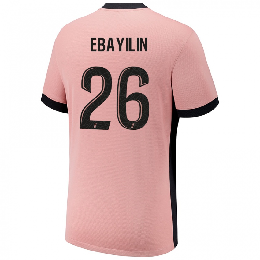 Hombre Camiseta Anaïs Ebayilin #26 Rosa Óxido Equipación Tercera 2024/25 La Camisa México