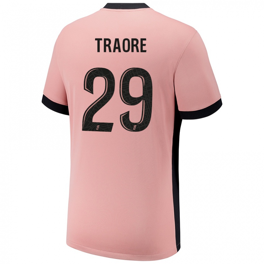 Hombre Camiseta Manssita Traoré #29 Rosa Óxido Equipación Tercera 2024/25 La Camisa México