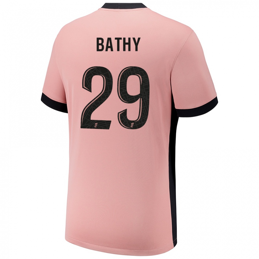 Hombre Camiseta Griedge Mbock Bathy #29 Rosa Óxido Equipación Tercera 2024/25 La Camisa México