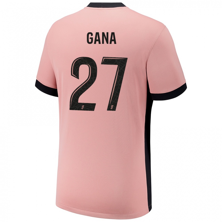 Hombre Camiseta Idrissa Gana Gueye #27 Rosa Óxido Equipación Tercera 2024/25 La Camisa México