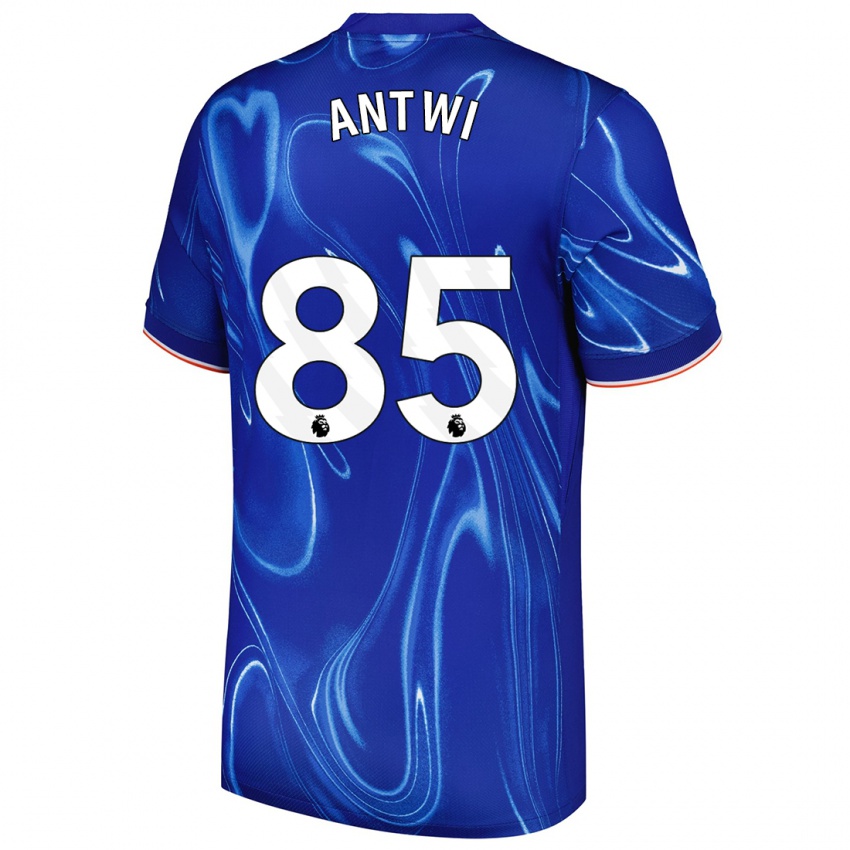 Mujer Camiseta Genesis Antwi #85 Azul Blanco 1ª Equipación 2024/25 La Camisa México