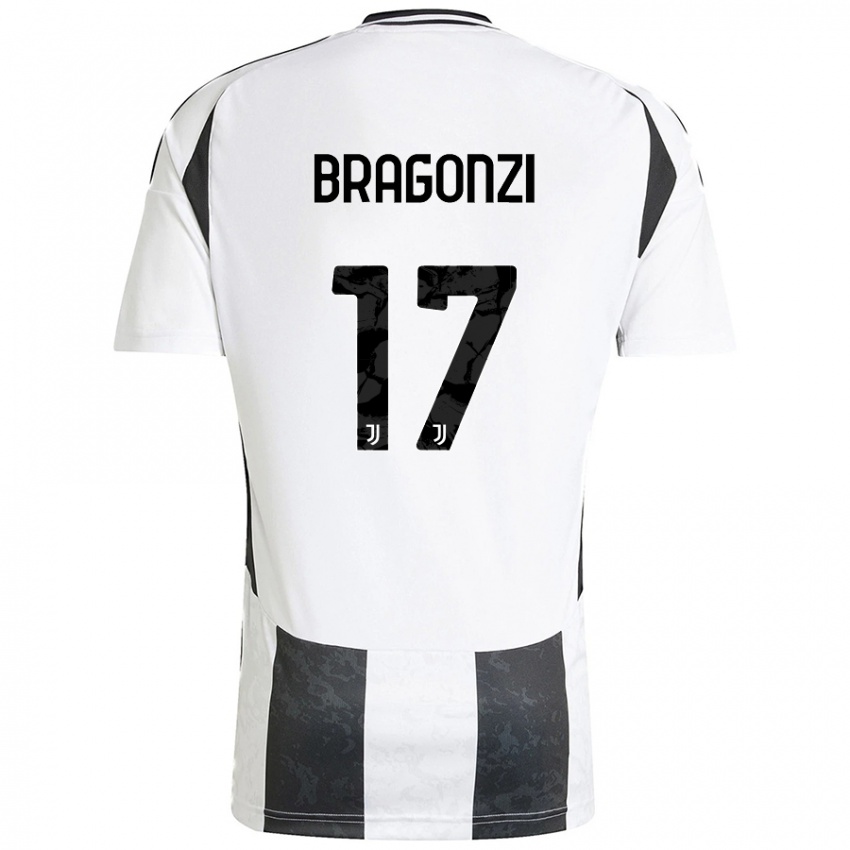 Mujer Camiseta Asia Bragonzi #17 Blanco Negro 1ª Equipación 2024/25 La Camisa México