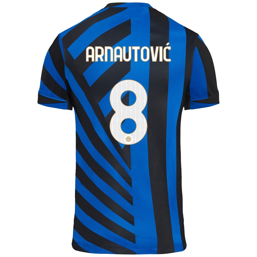 Mujer Camiseta Marko Arnautovic #8 Azul Negro 1ª Equipación 2024/25 La Camisa México