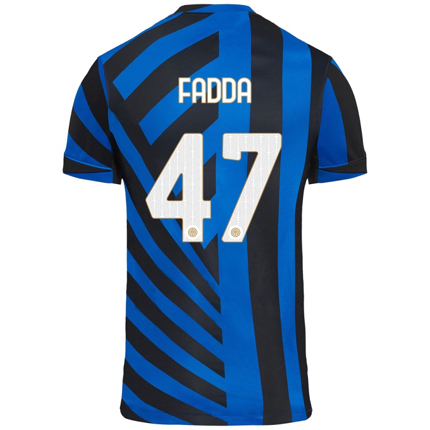 Mujer Camiseta Paola Fadda #47 Azul Negro 1ª Equipación 2024/25 La Camisa México