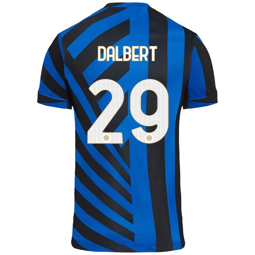 Mujer Camiseta Dalbert #29 Azul Negro 1ª Equipación 2024/25 La Camisa México