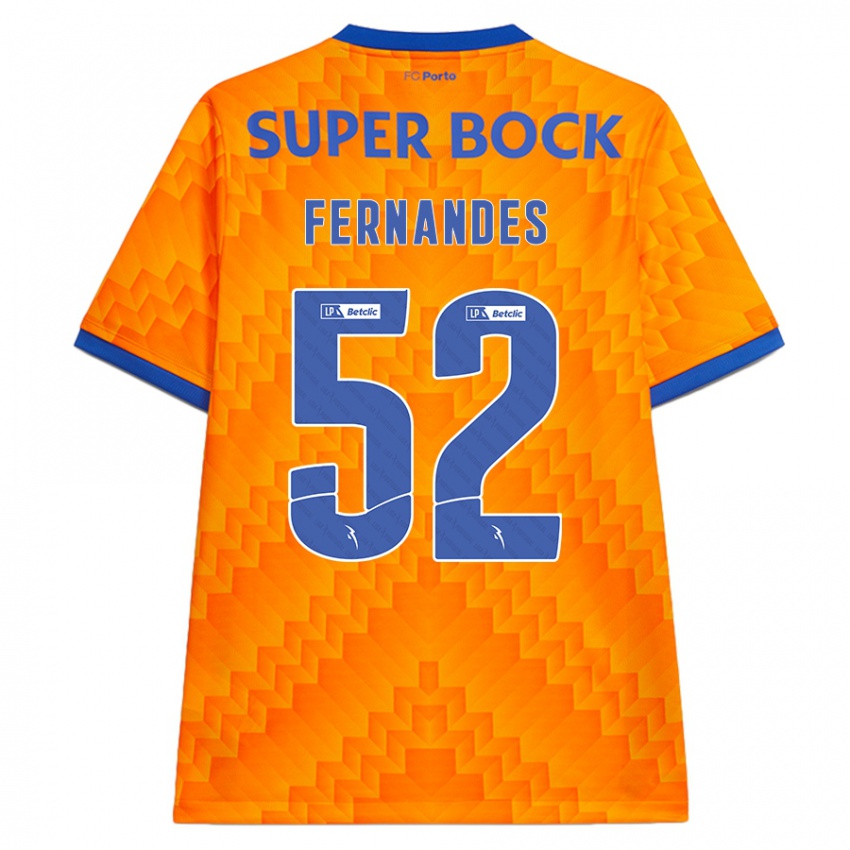 Mujer Camiseta Martim Fernandes #52 Naranja 2ª Equipación 2024/25 La Camisa México