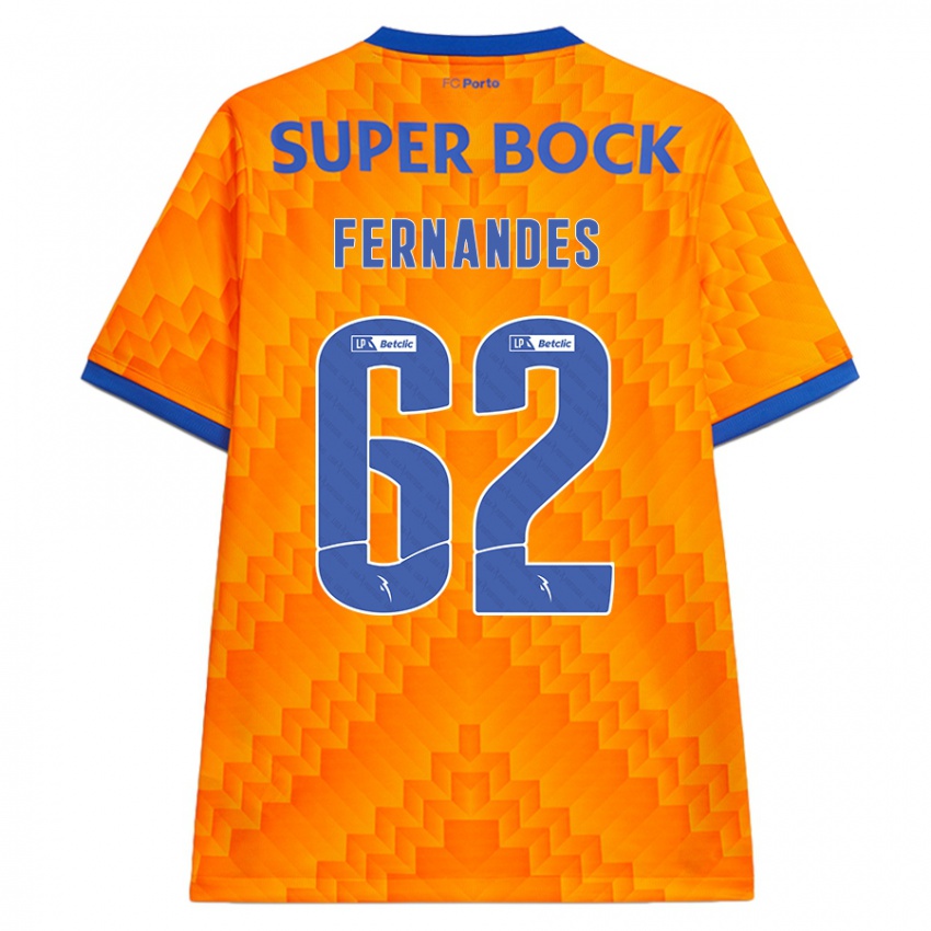 Mujer Camiseta Rodrigo Fernandes #62 Naranja 2ª Equipación 2024/25 La Camisa México