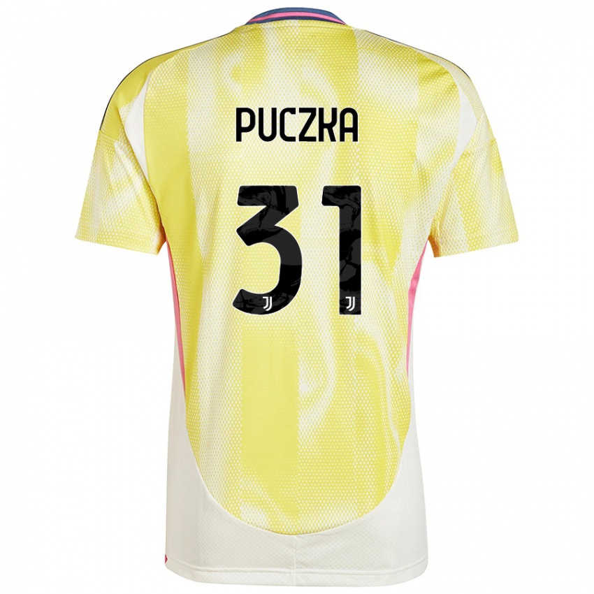 Mujer Camiseta David Puczka #31 Amarillo Solar 2ª Equipación 2024/25 La Camisa México