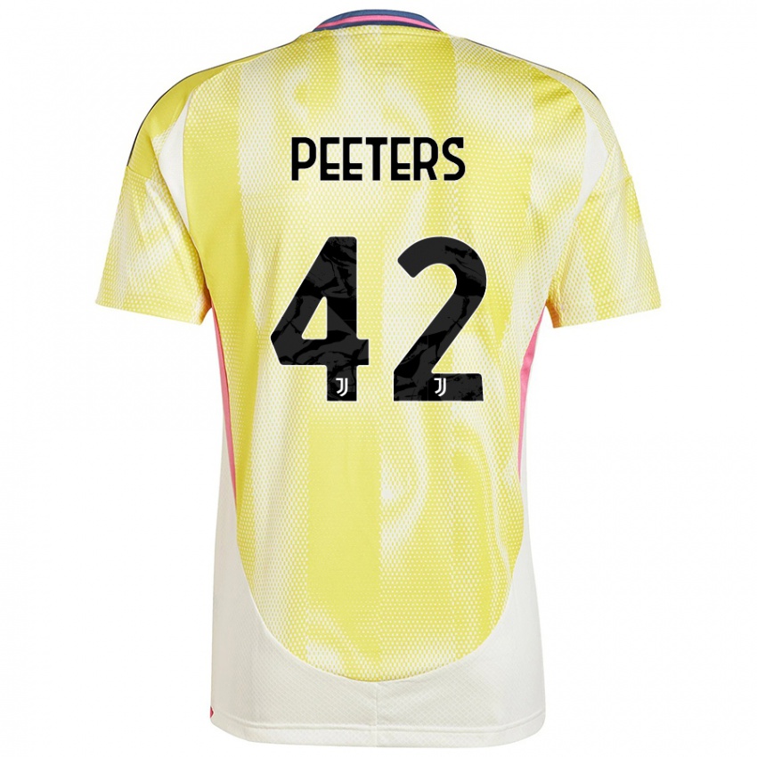 Mujer Camiseta Daouda Peeters #42 Amarillo Solar 2ª Equipación 2024/25 La Camisa México