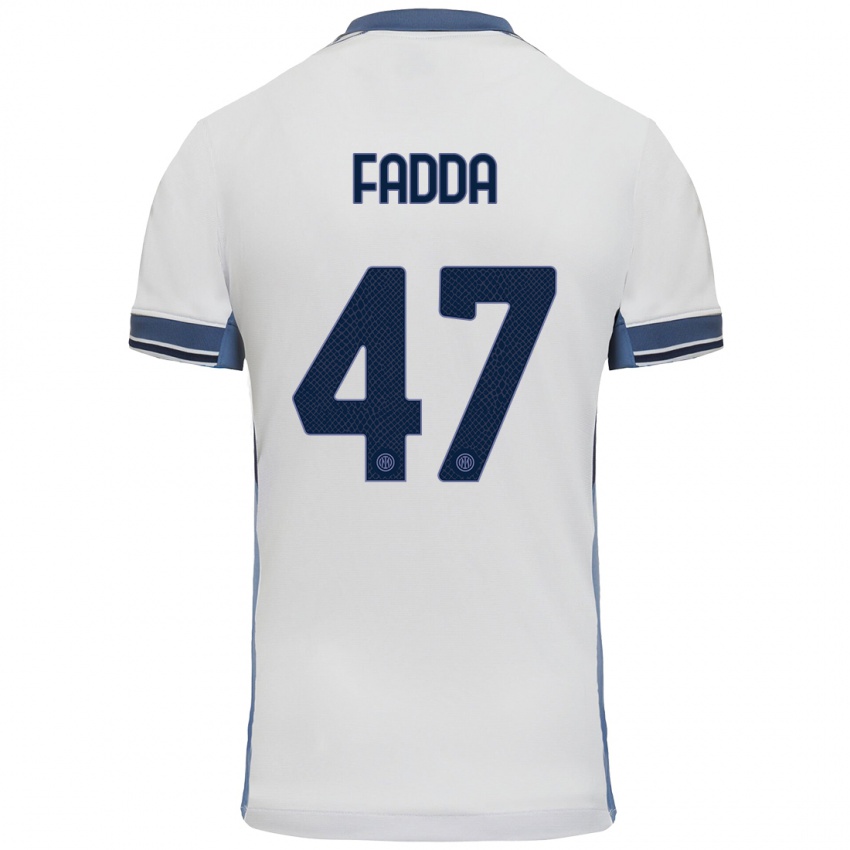 Mujer Camiseta Paola Fadda #47 Blanco Gris 2ª Equipación 2024/25 La Camisa México