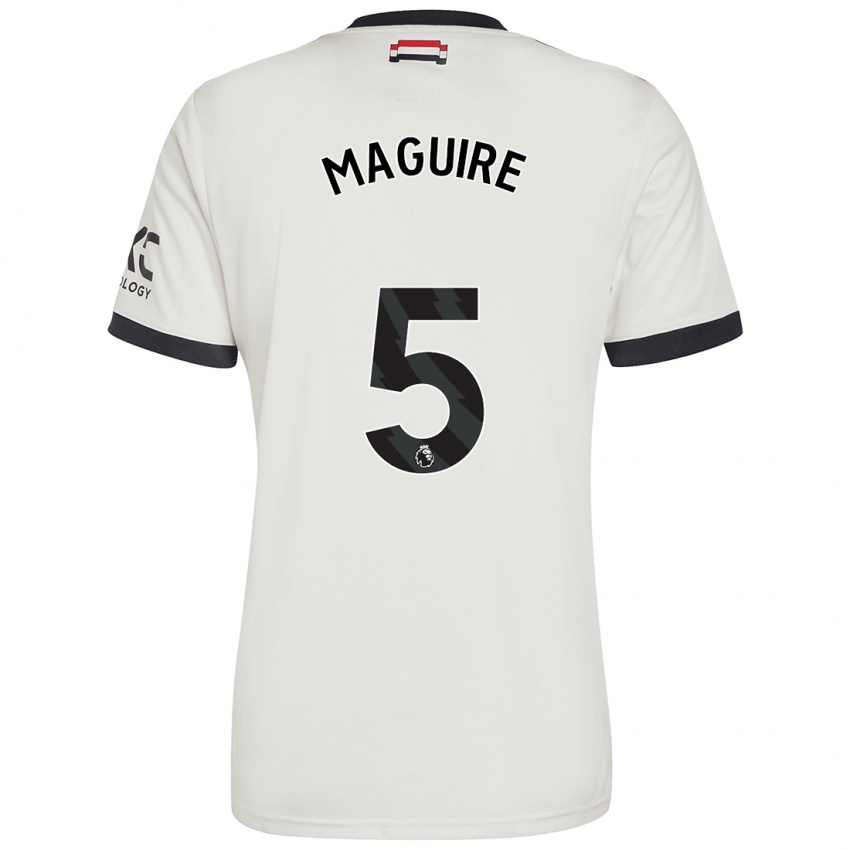 Mujer Camiseta Harry Maguire #5 Blanquecino Equipación Tercera 2024/25 La Camisa México