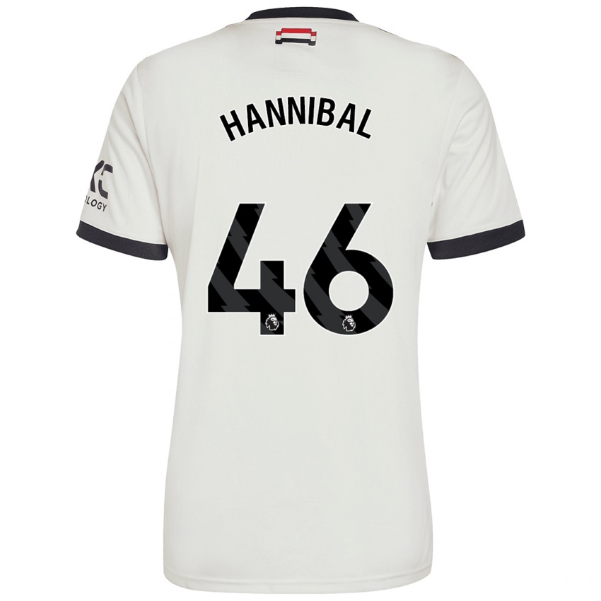 Mujer Camiseta Hannibal Mejbri #46 Blanquecino Equipación Tercera 2024/25 La Camisa México