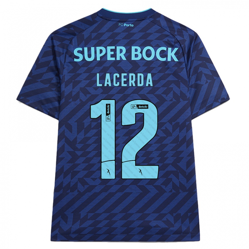 Mujer Camiseta Lacerda #12 Azul Marino Equipación Tercera 2024/25 La Camisa México