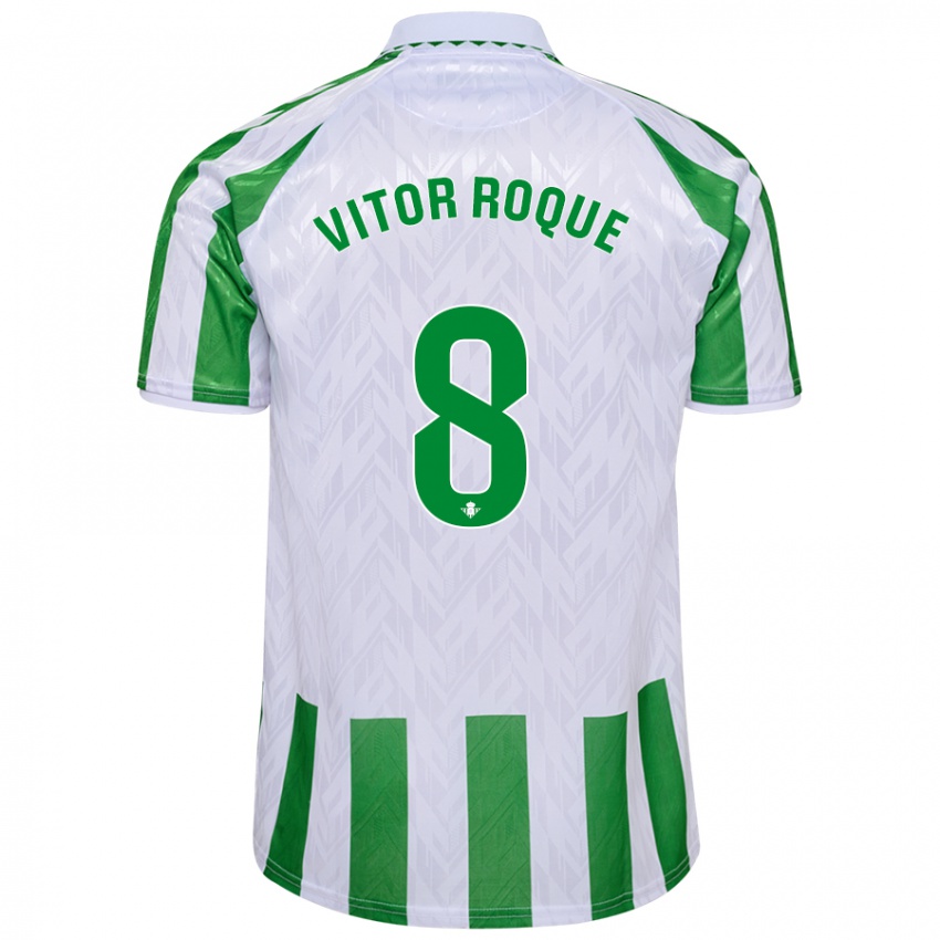 Niño Camiseta Vitor Roque #8 Azul Rojo 1ª Equipación 2024/25 La Camisa México