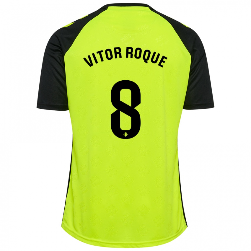 Niño Camiseta Vitor Roque #8 Negro Rojo 2ª Equipación 2024/25 La Camisa México