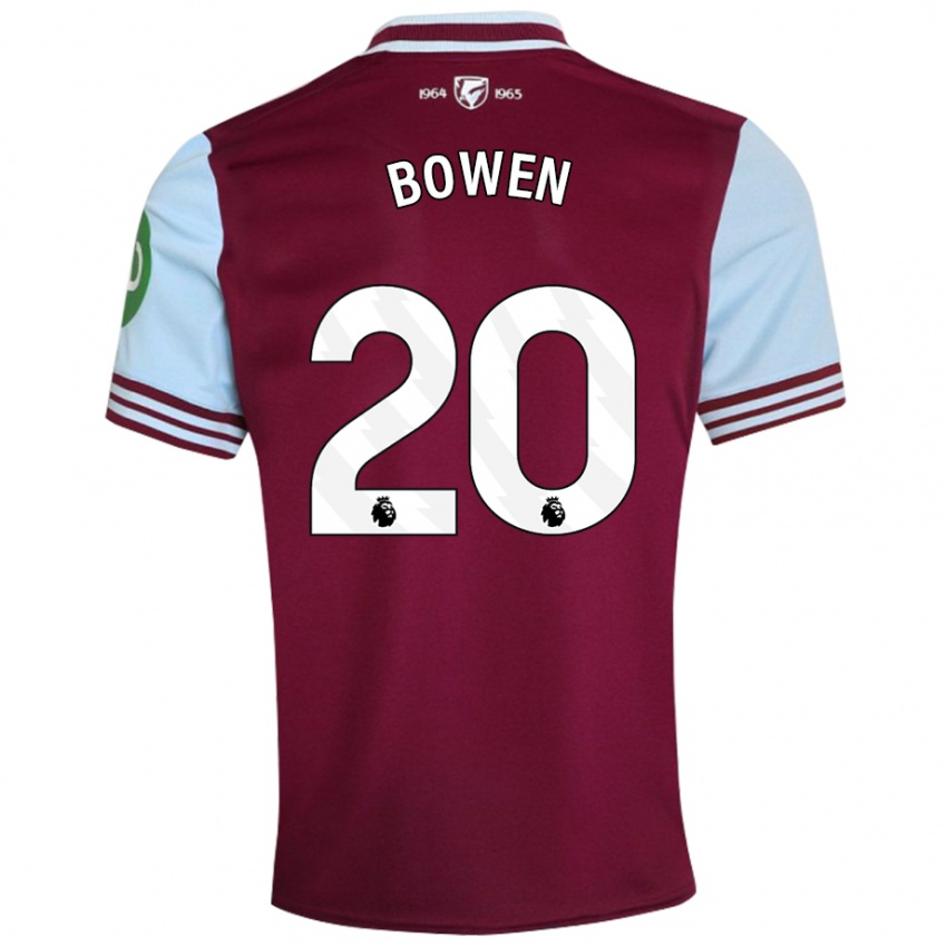 Niño Camiseta Jarrod Bowen #20 Rojo Oscuro 1ª Equipación 2024/25 La Camisa México