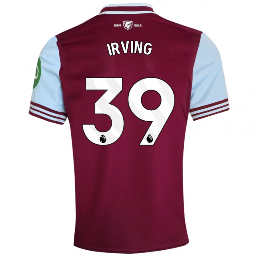 Niño Camiseta Andy Irving #39 Rojo Oscuro 1ª Equipación 2024/25 La Camisa México