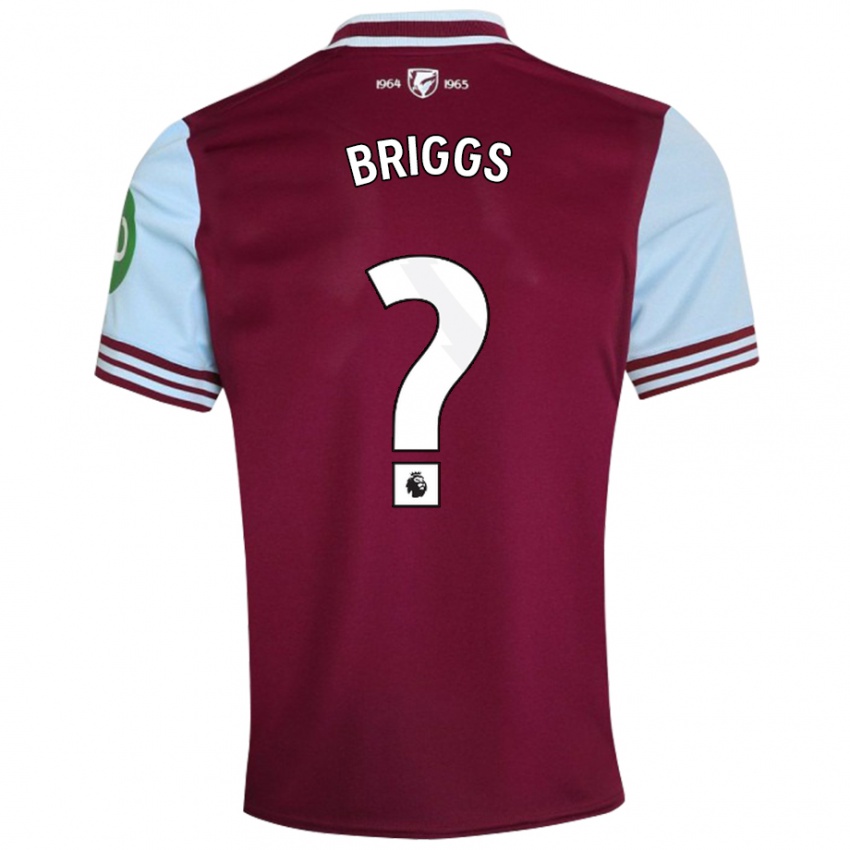 Niño Camiseta Josh Briggs #0 Rojo Oscuro 1ª Equipación 2024/25 La Camisa México