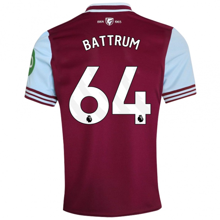 Niño Camiseta Ryan Battrum #64 Rojo Oscuro 1ª Equipación 2024/25 La Camisa México