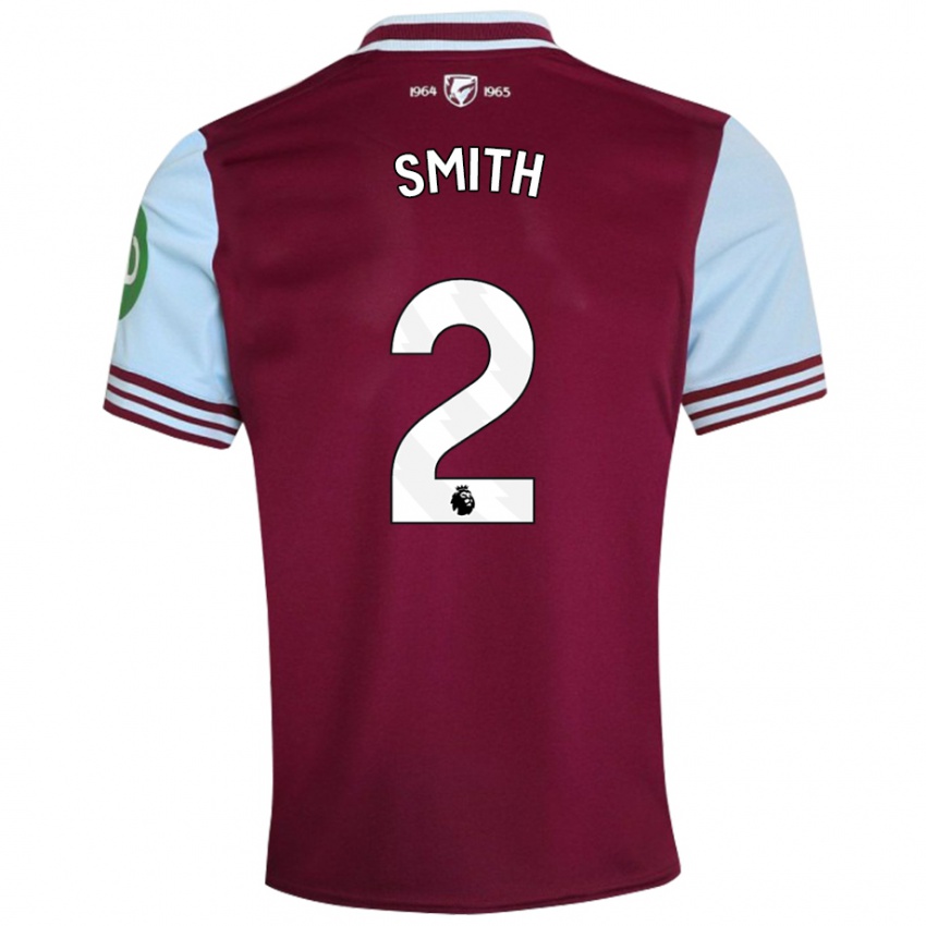 Niño Camiseta Kirsty Smith #2 Rojo Oscuro 1ª Equipación 2024/25 La Camisa México